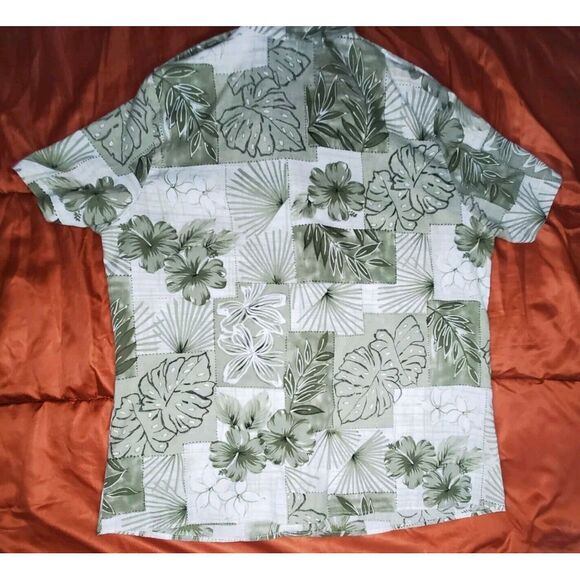 Vintage Tapestry Shirt Mens LARGE USA Hawaiian Tiki Aloha Batik‎ Camp Plus - Picture 2 of 11
